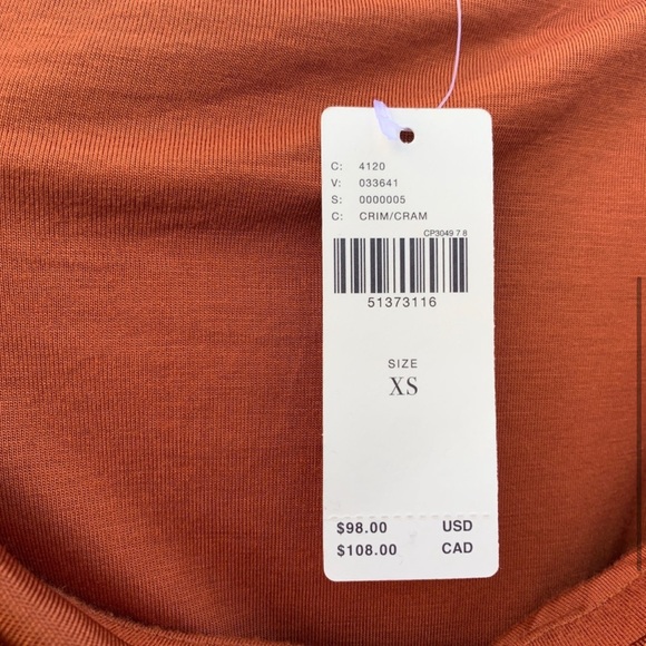 NWT Anthropologie Maeve Tied Rayon Blend Rust Skirt Size XS - Picture 5 of 6